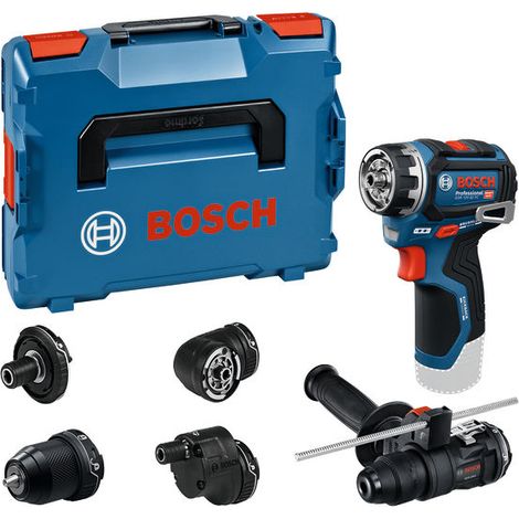 Trapano a batteria Bosch GSR 12V-32 FC senza batteria e caricabatterie + 4x accessori in L-BOXX
