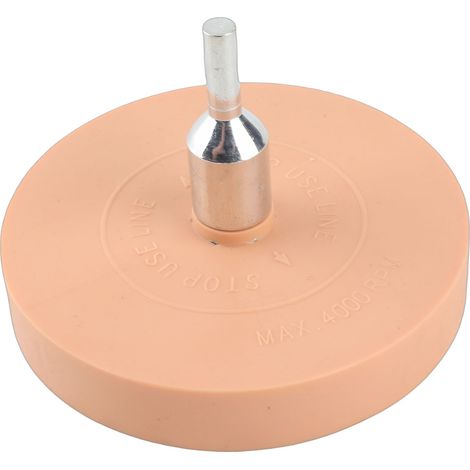 Disque gomme pneumatique 3,5 pouces pour retirer autocollants vinyle et adhésifs, 4000 tr/min (1/5)