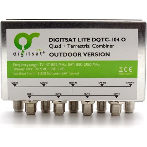 Combinador RTV-SAT X4 Digitsat DQTC-104 Ext. (1/5)