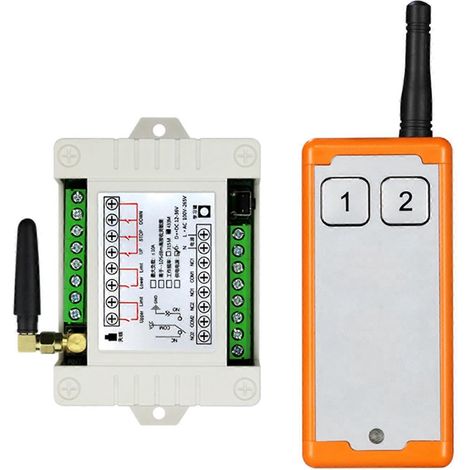 Télécommande Universelle 315Mhz/433Mhz pour Moteur LED 12V-48V avec Récepteur et Émetteur