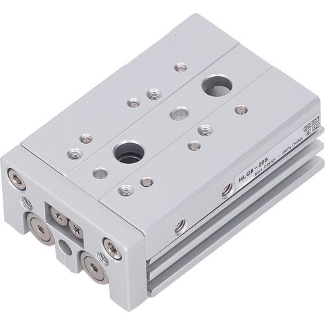 Vérin pneumatique double tige double effet en alliage d'aluminium et acier inoxydable M5x0,8, course 20 mm (1/5)