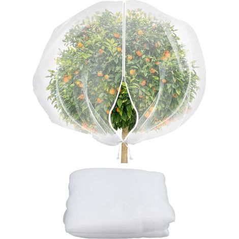 Mesh Net for Garden Plants – Versatile Protection with Wide Coverage, Drawstring Bag 3 x 3 m,