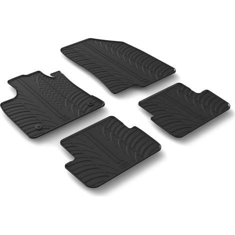 Set tappeti su misura in gomma - compatibile per  Dacia Sandero Streetway (02/2112/25) manuale -  Dacia Sandero Stepway (02/21) manuale -  Dacia Sandero Streetway (01/26) manuale