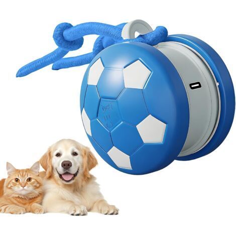 Balle Interactive pour Chat Jouet Intelligent à, Appareil de Jeu Rechargeable pour Animaux de Compagnie avec Queue de Corde, Accessoire félin avec Plaisir activé par Le Mouvement, Utilisatio (1/5)