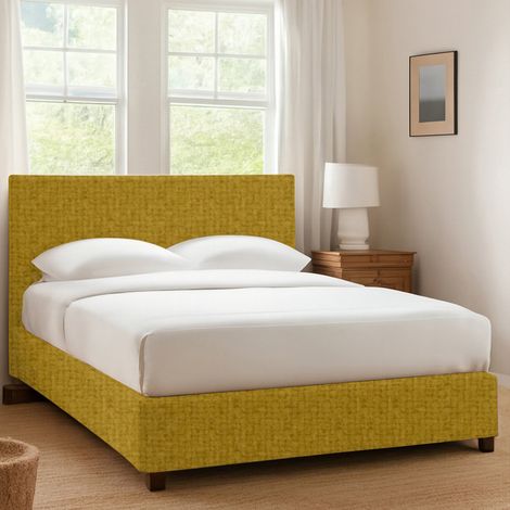 Cama Individual Dagenham, Desenfundable, Hecho en Italia, Amarillo Ocre (1/4)