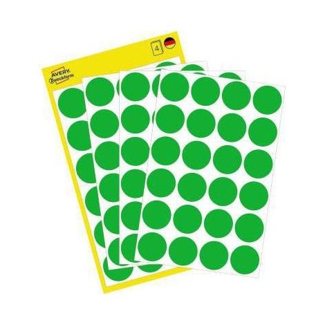 Markierungspunkt 18mm Papier grün 96 Etik./Pack. (1/4)