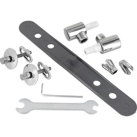 Juego de bisagras para asiento WC Washpoint Softclosing cromo IDEAL STANDARD