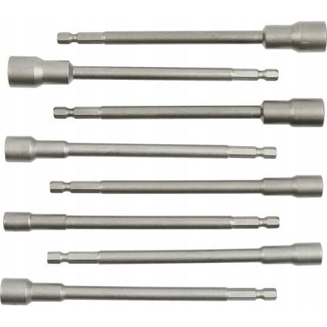 Geko Set di Chiavi A Bussole Magnetiche 8 Pezzi Metallici