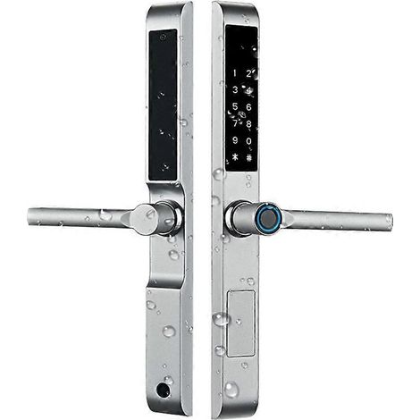 Serrure de porte intelligente à empreinte digitale TTLock 3,2 cm, double face étanche en alliage d'aluminium, serrure électronique à code par carte à puce 3585 B (1/5)