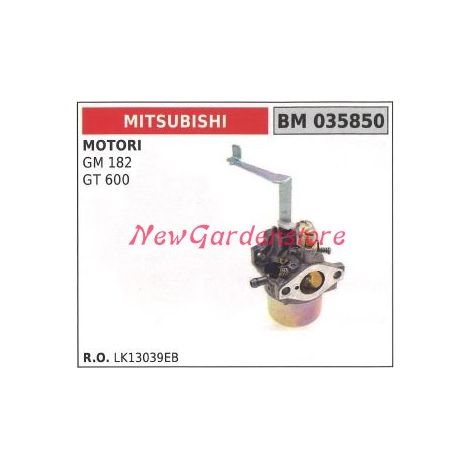 Carburador de cuba MITSUBISHI motocultor GM 182 GT 600 035850