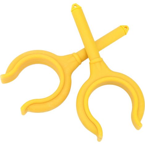 Support de Canne à Pêche pour Bateau 2 pièces avec Serrure à Rame, Accessoire Caoutchouc Marine pour Zodiac (Jaune) (1/4)