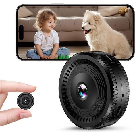 Sicherheitskamera, 1080P HD Wi-Fi-Kamera, Haustier-Sicherheitskamera, Mini-Versteckkamera mit Nachtsicht und Bewegungserkennung.