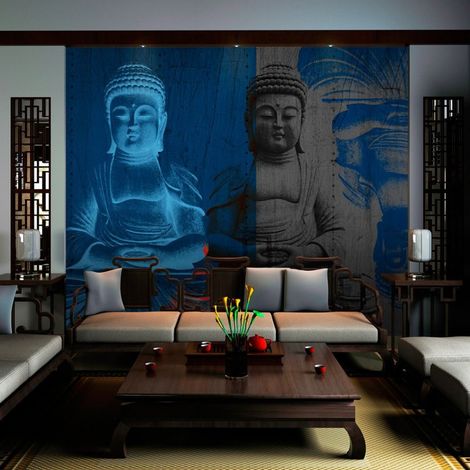 Papier peint trois corps du bouddha - 250 x 193 cm (1/4)