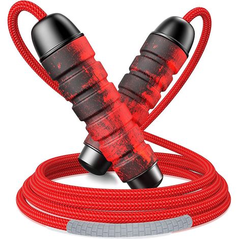 corde A Sauter Sport, 3m Rglage Libre Et Durable Corde Sauter Avec Antidrapante Poigne En Mousse Mmoire, Roulement Billes 360, Idale Pour Le S (1/5)