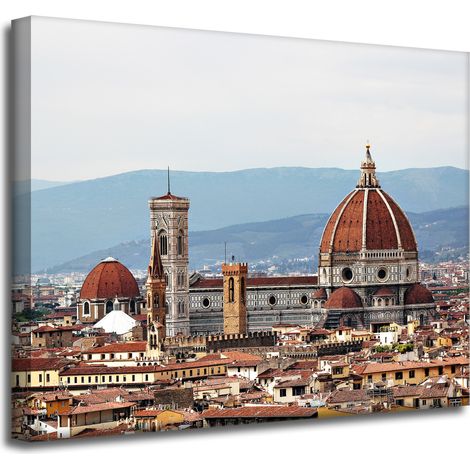 Leinwandgemälde Architektur von Florenz 50 x 40 cm