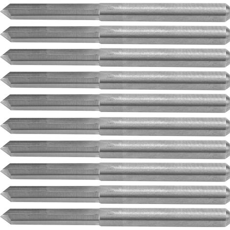 Set mit 10 3,175 mm Hartmetall-CNC-Fräsern für Holzgravur, 90° x 0,1 mm Fräser (1/5)