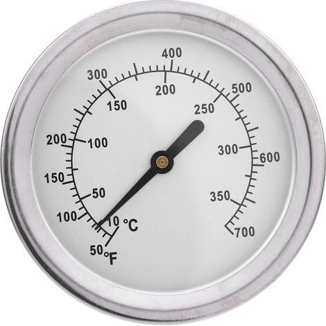 Stainless steel oven thermometer, large dial, grill monitoring, cooking thermometer (1/5)