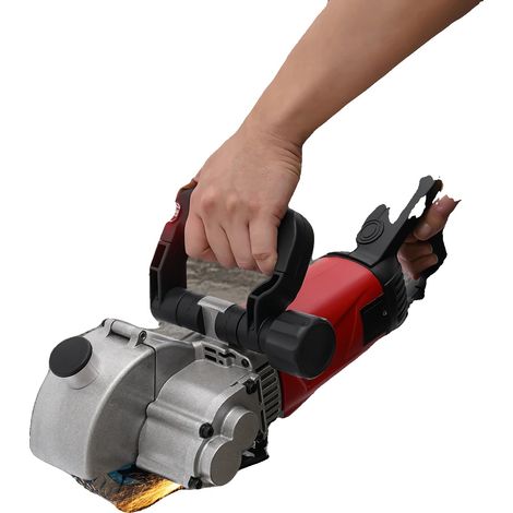 Máquina ranuradora eléctrica, funcionamiento de alta velocidad, diseño duradero, color rojo. (1/5)