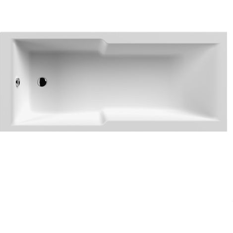 Square Straight Shower Bath 1700x750 EL