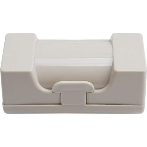 confezione di contenitori in plastica da parete per sacchi della spazzatura, adatti per cucina, bagno e soggiorno (bianco grigiastro) (1/4)