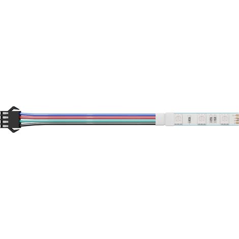 Bande LED 2 pcs Noir et Blanc 1745 mm Cuivre et plastique