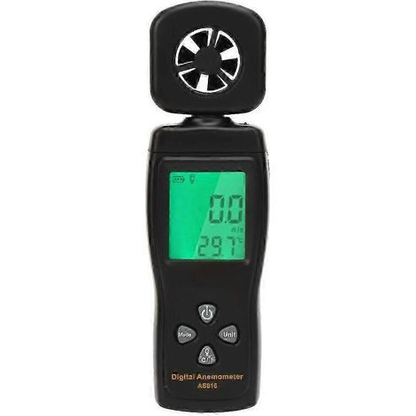 Anémomètre numérique pour mesurer la vitesse du vent et le débit d'air (0,3-30 m/s) - compact et portable. (1/5)