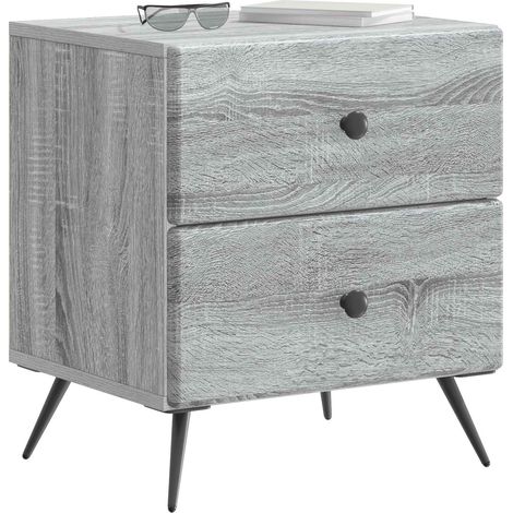 Maison Exclusive - Nachttisch Graues Sonoma 43 x 34,5 x 47,5 cm H