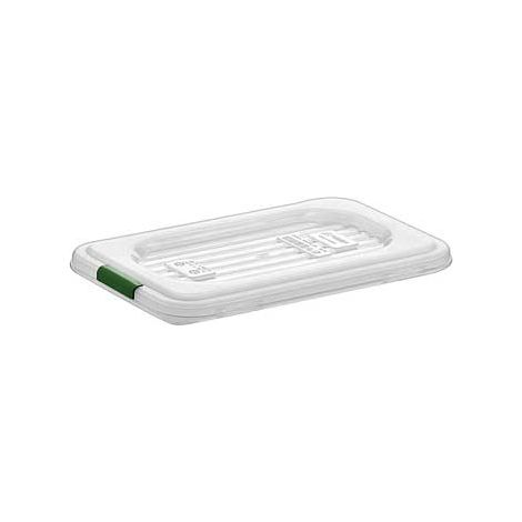 Couvercle Gastronome en polypropylène 1/9 - 533x328x11mm - Matériel CHR Pro