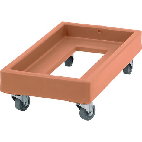 Chariot Camdolly cageots et caisses - 41 x 74.5 x 21.5 cm - Café - Cambro