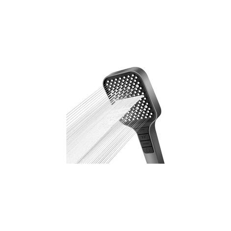 Soffione doccia a risparmio idrico, soffione a pioggia con pulsante di spegnimento, regolazione con una sola mano, ugelli in silicone anti-intasamento, soffione doccia ad alta pressione. - Crezuo
