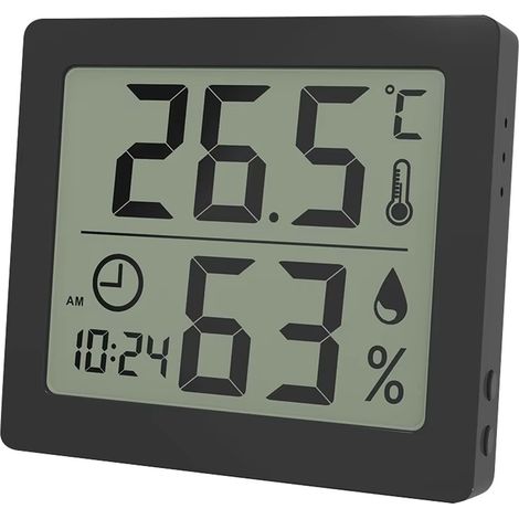 Sensor termohigrómetro digital para interiores para monitorizar el clima de la habitación del bebé. (1/5)