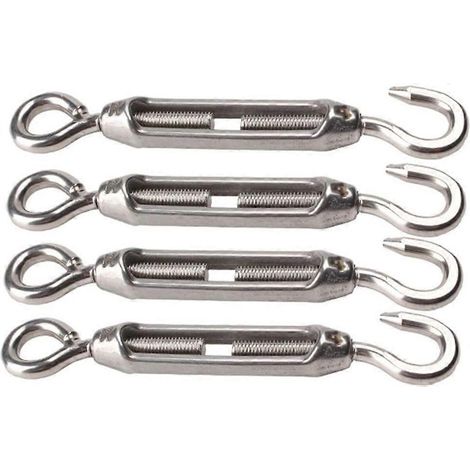 Tendeurs en acier inoxydable 304, tendeur à œillet M4, lot de 4 (1/3)