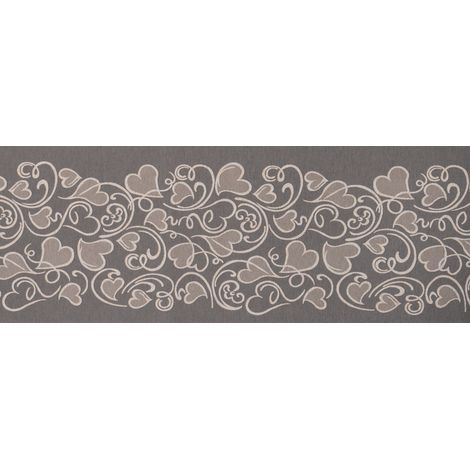 Tappeto Passatoia Tessuto Jacquard Linea Emozioni Disegno Amour Grigio, misura57x50coloreGrigio (1/4)