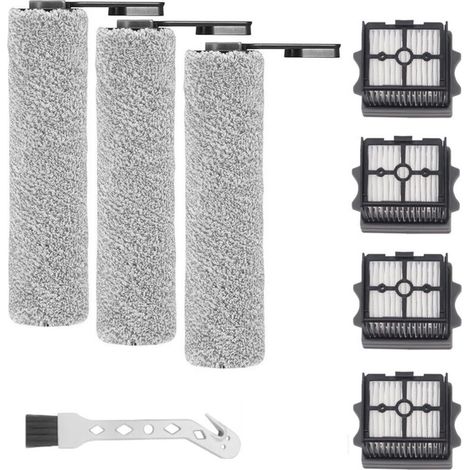 Rouleau De Brosse Et Filtre Hepa Pour Tineco S5 Combo Aspirateur Humide Sec 3x Rouleaux 4x Filtres 1x Brosse (1/4)