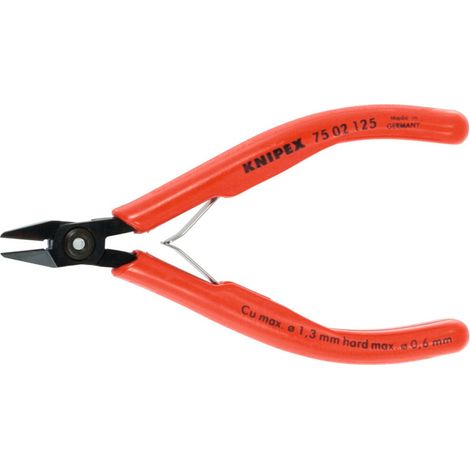 Knipex Elektronik-Seitenschneider, spitzer Kopf 125H mm (1/4)