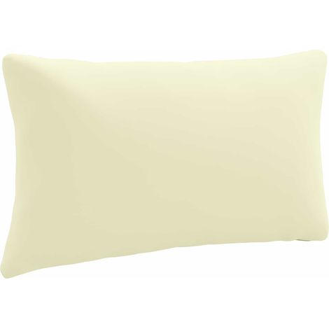 Coussin de Dos 1 Pièce PUTTEN 100 % polyester Crème vidaXL