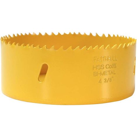 Faithfull Bi-Metal Cobalt Hole Saw 114mm for Heavy-Duty Drilling and Cutting