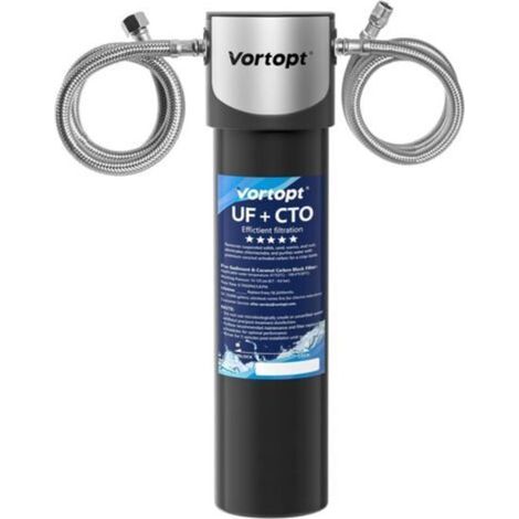 Unterbau-Filtersystem, NSF/ANSI 42-zertifiziert, ultrafeine 0,01 μm-Filtration, reduziert PFAS/PFOA/PFOS, Chlor und Gerüche. 14.000 Gallonen
