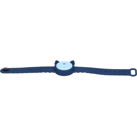 Bracelet anti-moustiques rechargeable par USB, à ultrasons, pour enfants, bleu foncé (1/5)