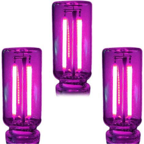Veilleuse de chevet tactile USB, mini lampe LED à intensité variable pour chambre, voiture, ambiance romantique et décoration intérieure moderne. 3 chargements. Violet. (1/5)