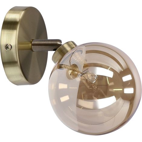 Applique murale patine boule ambre design G9 40W Rodia (1/2)