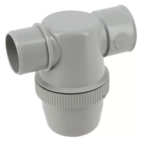 Nicoll – Siphon de lavabo entrée horizontale 40 – Filetage plomberie 1 1/4" – Longueur 40 cm – Matière plastique résistante