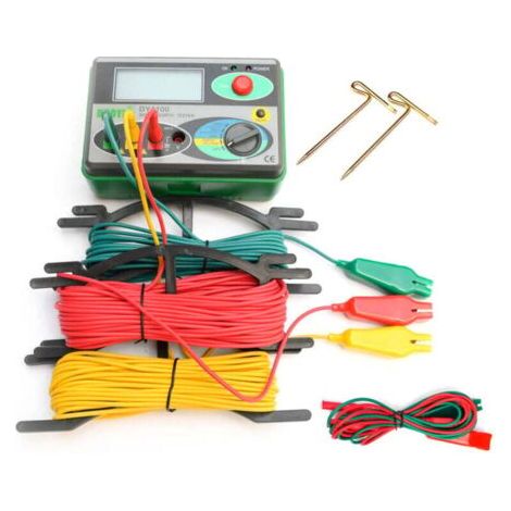 DY4100 Testeur de résistance de terre Mégohmmètre numérique Protections Compteur de résistance de mise à la terre Testeur de résistance de terre Testeur de résistance de terre Instrument de résistanc (1/5)