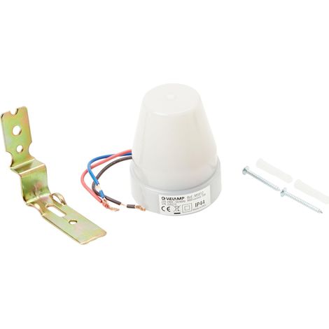 VELAMP MS012 Interruttore Crepuscolare per Uso Esterno IP44, Bianco (1/4)