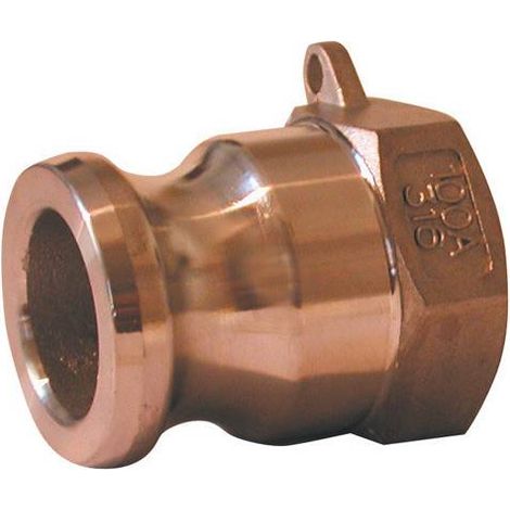 Raccord Camlock male - filetée femelle  en laiton - Type A Ø A: 1''1/4Ø B: 1''1/4 (1/2)