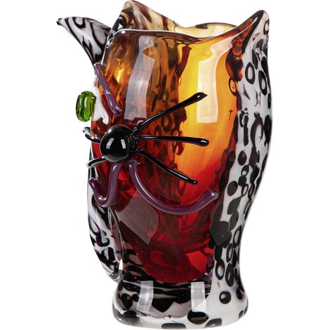 Vase en Verre Type Chat - Vase décoratif pour la Maison - Motif Chat - Hauteur : 27 cm - Largeur : 23 cm - Marron (1/5)