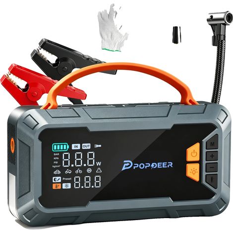 Motor de arranque para automóvil, corriente máxima de 6000 A, bomba de aire de 160 PSI, PD-JAS3 (1/2)