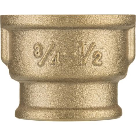 Manguito reductor de latón de 1" x 3/4" (1/2)