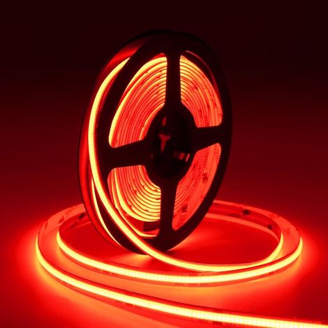 Ruban LED COB 10m, DC24V 8mm Bande Chambre,320LEDs/m CRI90+ Flexible Lumiere Gaming Adhésif Rubans à LED pour TV,Cuisine,Armoire,Miroir,Fête,DIY Maison Décor(Seule Bandeau COB) (1/5)