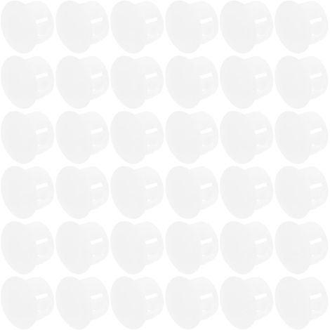 Bouchons ronds plats en plastique trous de vis 14 mm lot 100 pièces (1/5)